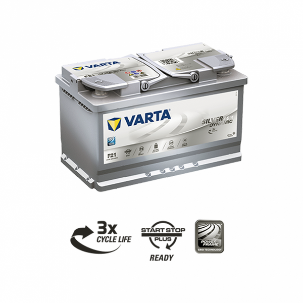 Автомобильный аккумулятор VARTA Silver Dynamic AGM 80Ah 800А R+ (правый +) F21 564958891430 фото