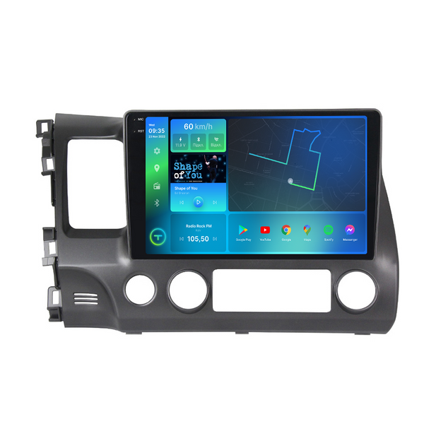 Штатна магнітола Torssen 2K Honda Civic 4D 2005-2011 FL10 4+64Gb 4G Carplay DSP 202305654 фото