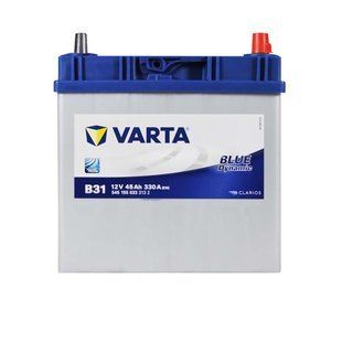 Автомобільний акумулятор VARTA Blue Dynamic Asia 45Ah 330A R+ (правий +) B31 тонка клема 564958891388 фото