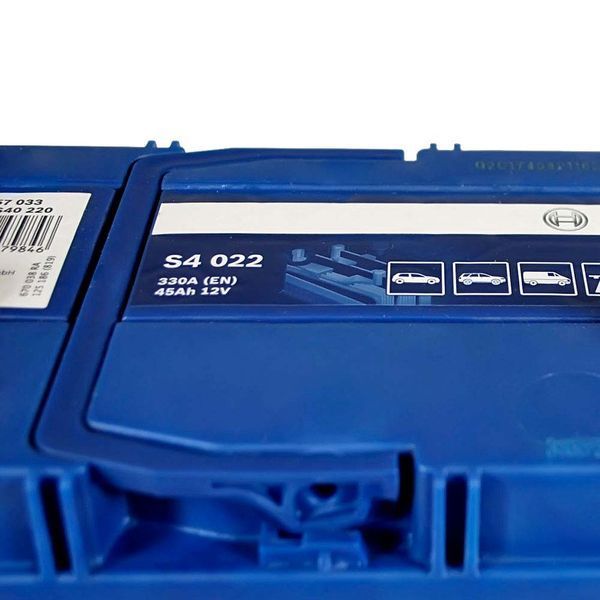 Автомобільний акумулятор BOSCH Asia 45Ah 330A L+ (лівий +) тонка клема B24 (S40 220) 564958891525 фото