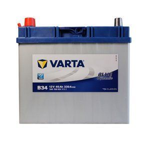 Автомобільний акумулятор VARTA Blue Dynamic Asia 45Ah 330А L+ (лівий +) B34 564958891557 фото