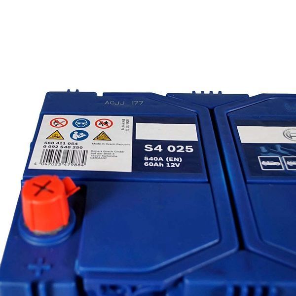 Автомобільний акумулятор BOSCH Asia 60Ah 540A L+ (лівий +) D23 (S40 250) 564958891527 фото
