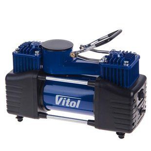 Компресор "ViTOL" К-72 150psi/25Amp /90л/2 циліндра /шланг 5,0м/клеми 71720 фото