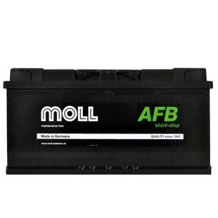 Автомобільний акумулятор MOLL AFB start/stop 106Ah 980A R+ (L6) 5661258830181 фото
