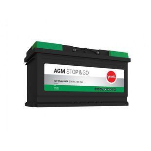Автомобільний акумулятор Vesna AGM 95Аh 850А R+ 314090 фото