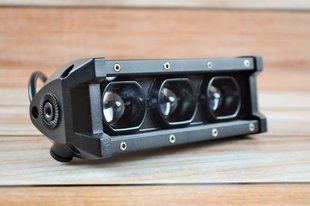 Светодиодная балка LED Q-36 3диод (18см) Четкая границя Ближний (желтый) свет + Дальний (белый) свет (1013401) 1013401 фото