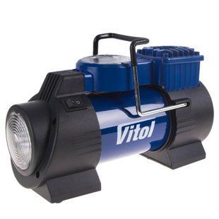 Компресор "ViTOL" К-60 150psi/15Amp/40л/лiхтар/прикурювач 71805 фото