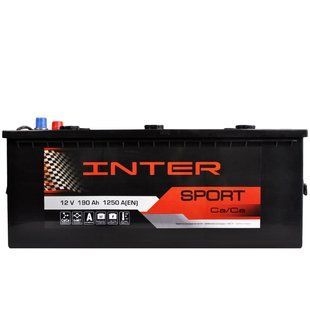 Автомобільний акумулятор INTER Sport 190Ah 1250A L+ (D5) 1851 фото