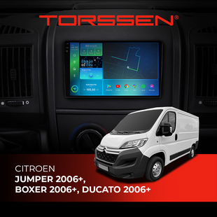 Штатна магнітола Torssen Citroen Jumper 06+,Boxer 06+,Ducato 06+ FL9 4+64Gb 4G Carplay DSP 202309205 фото