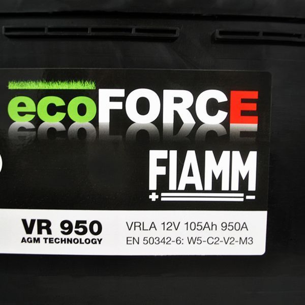 Автомобільний акумулятор FIAMM Ecoforce AGM 105Ah 950А R+ (VR950) (L6) 1022417 фото