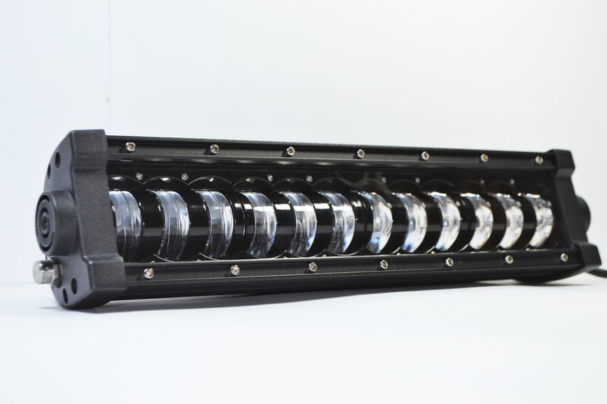 Светодиодная балка LED 120вт 12диод Четкая светотеневая кордон Ближній+ Дальний свет (Cree) (101К96) 101К96 фото