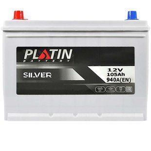 Автомобильный аккумулятор PLATIN Silver Asia 105Ah 940A L+ (левый) нижнє кріплення SMF N70 564958891561 фото