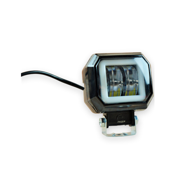 LED-фара 20Вт (20SB) квадратна з ДХО Синього кольору Чіткої світлової&nbsp;тіневий&nbsp;кордоном (4056) 1015698 фото