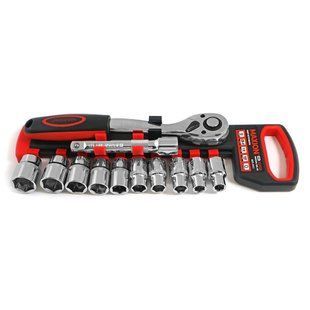 Набір головок з тріскачкою 1/2&rdquo;, 12 одиниць, Cr-V, MAXION MXTL- PH12, (10-22мм) 13149 фото