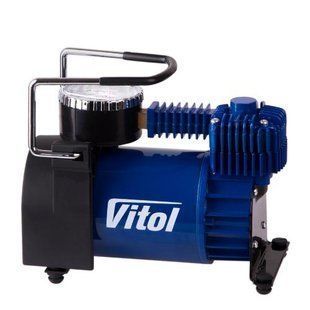 Компресор "ViTOL" К-52 150psi/15Amp/40л/Автостоп/прикурювач 313383 фото