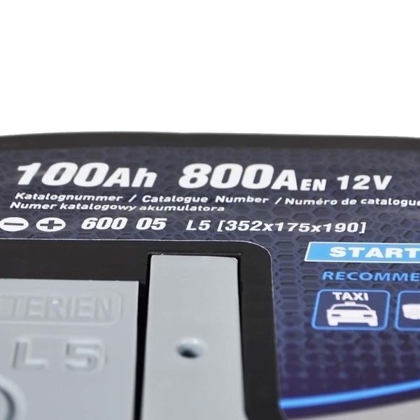 Автомобільний акумулятор ZAP Carbon EFB START STOP 100Аh 800А R+ (правий +) 600 05 564958888261 фото