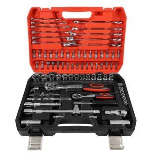 Набір інструментів 1/2&rdquo; та 1/4", 78 одиниць, Cr-V, MAXION MXTL- PC78 47641 фото