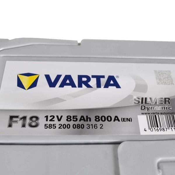Автомобильный аккумулятор VARTA 85Ah 800A R+ (правый +) 585200080 SD (F18) 6CT (h =175) 564958886082 фото